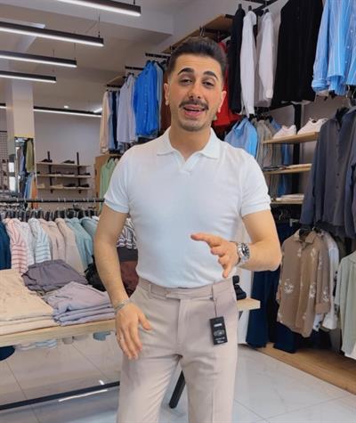 V-Yaka Triko Tişört Beyaz