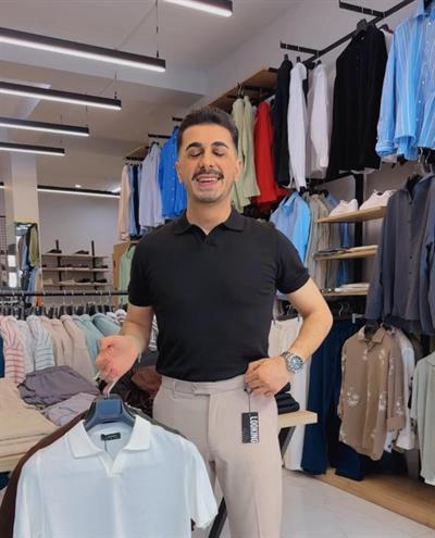 V-Yaka Triko Tişört Siyah