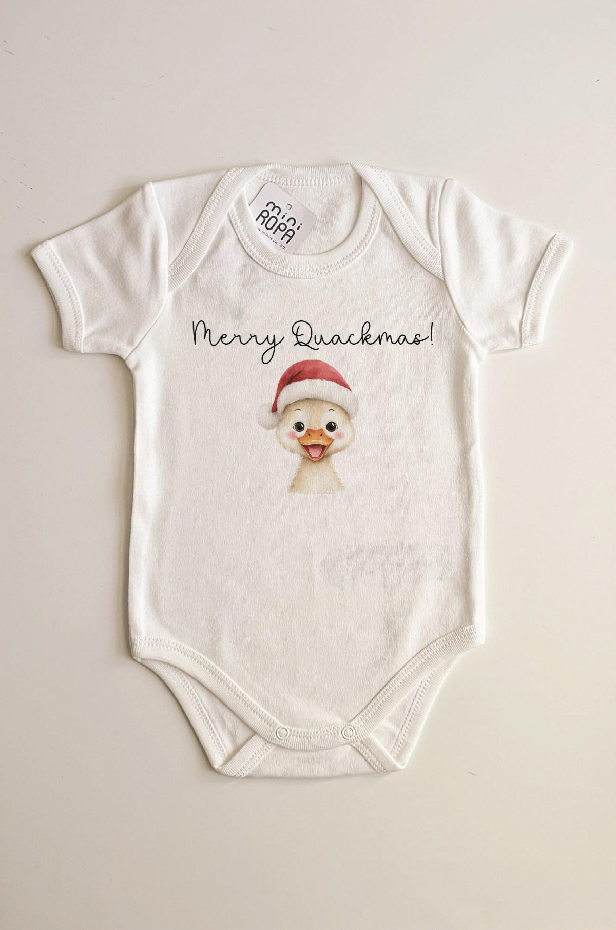 Merry Quackmas Ördek Yılbaşı Bebek Body