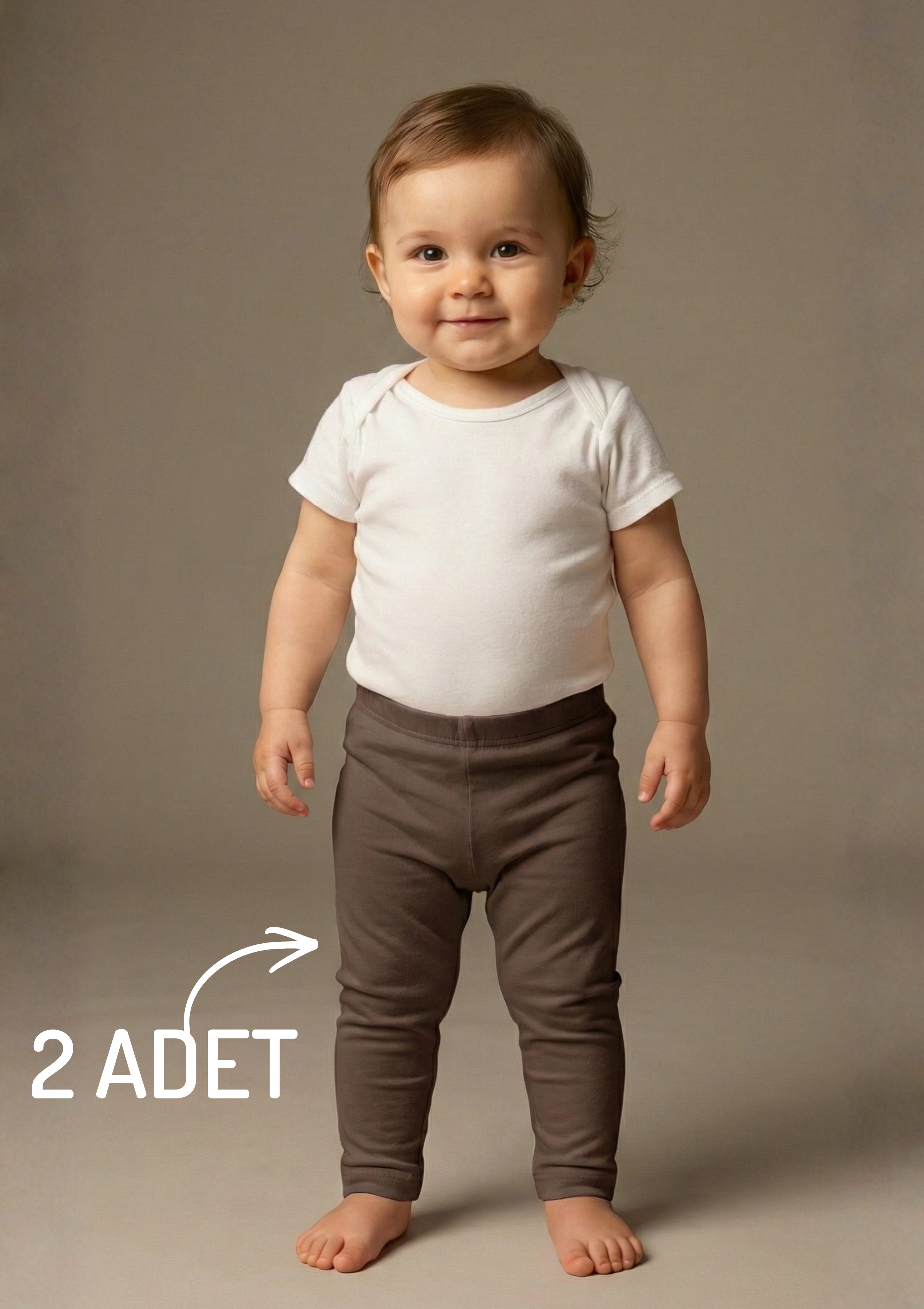 Penye Pijama Altı 2 Adet Çocuk Pijama Alt