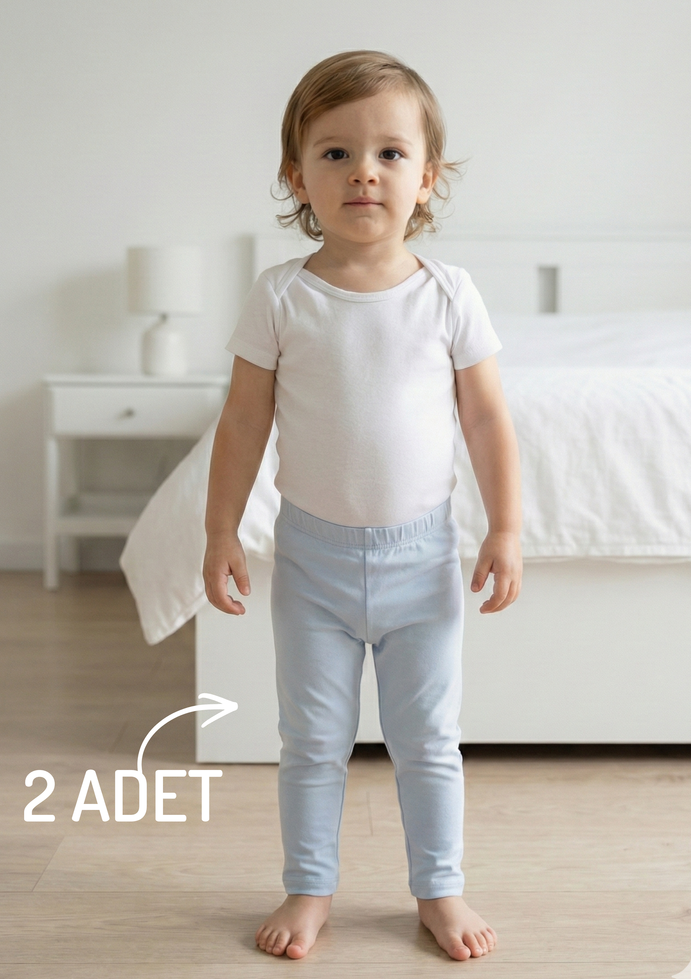 Penye Pijama Altı 2 Adet Çocuk Pijama Alt