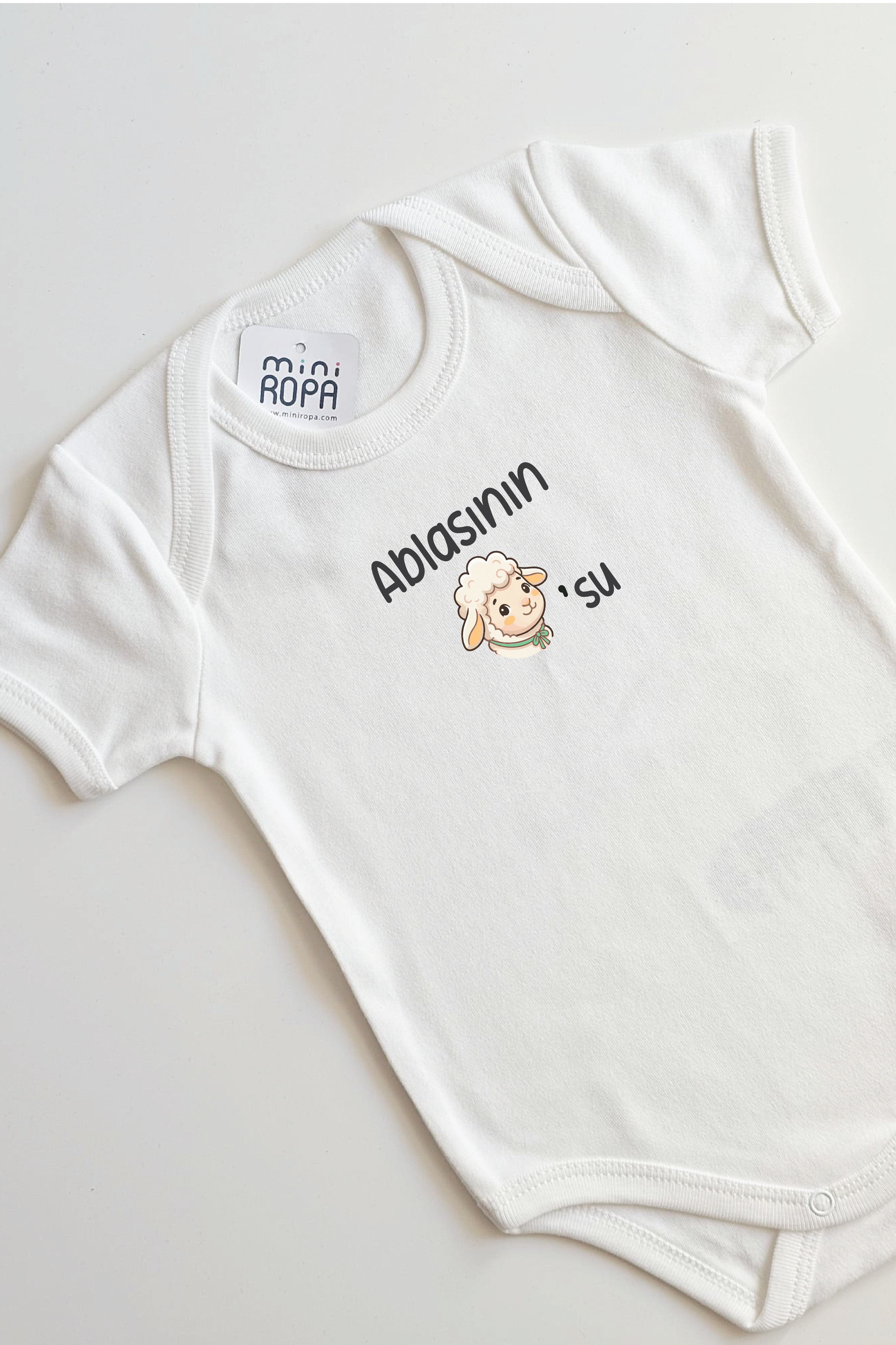 Ablasının Kuzusu Yazılı Bebek Body Abla Yazılı Zıbın