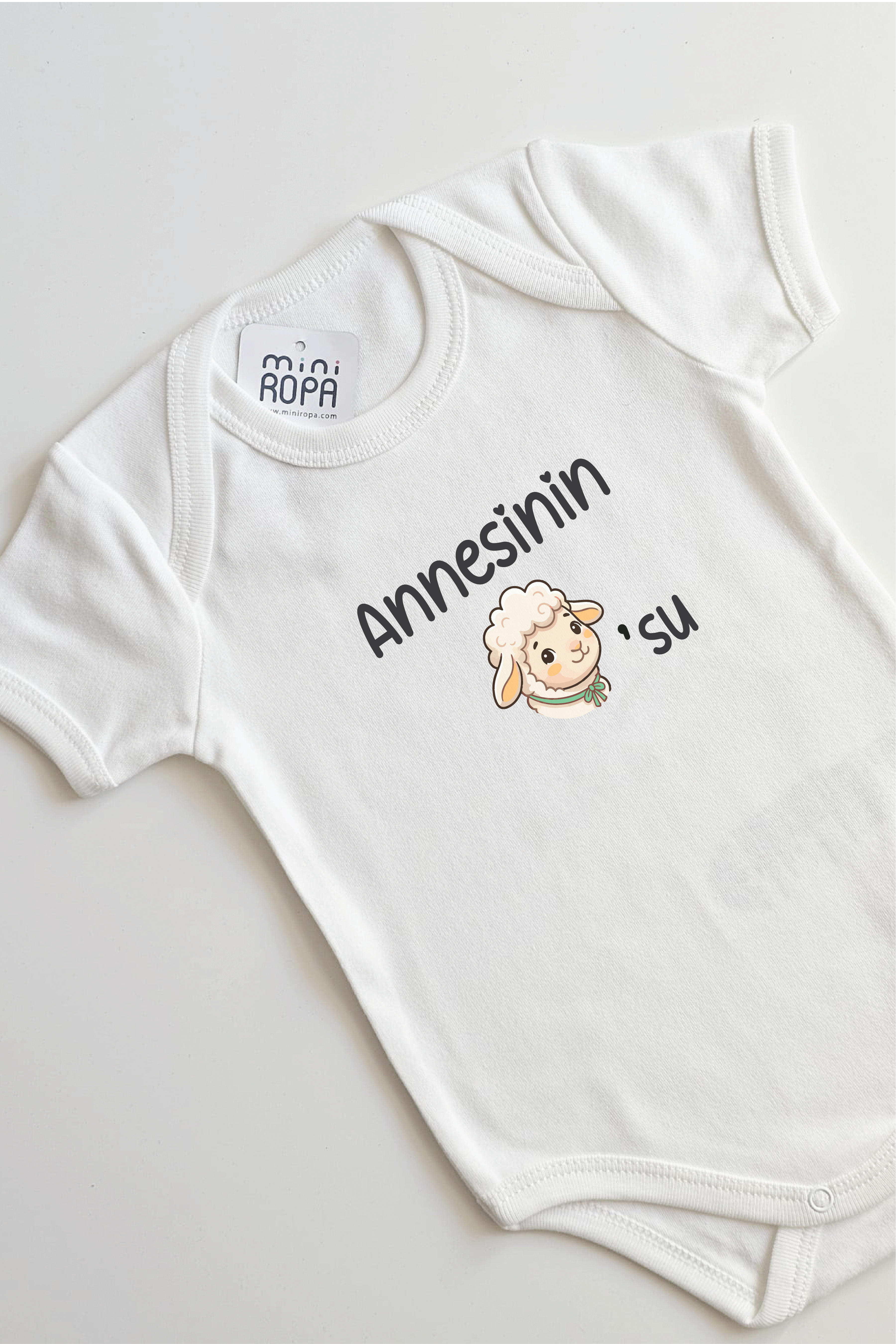Annesinin Kuzusu Yazılı Bebek Body Anne Yazılı Zıbın