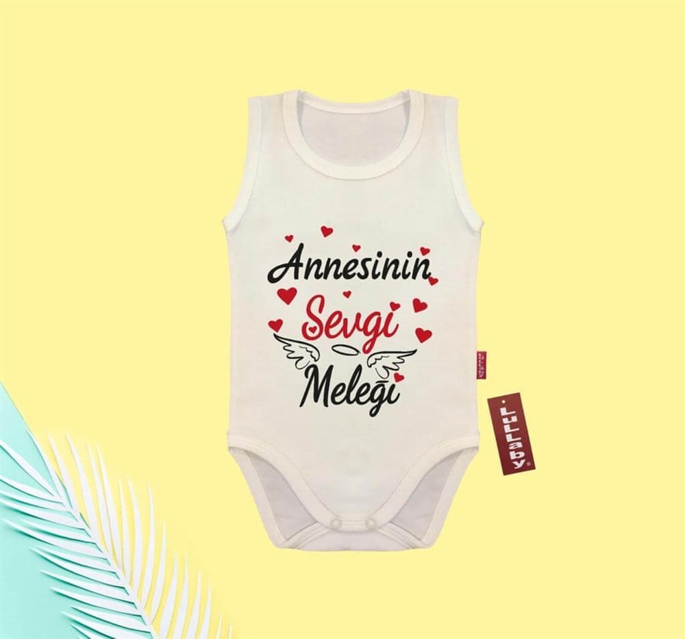 Annesinin Meleği Baskılı Çıtçıtlı Atlet Badi
