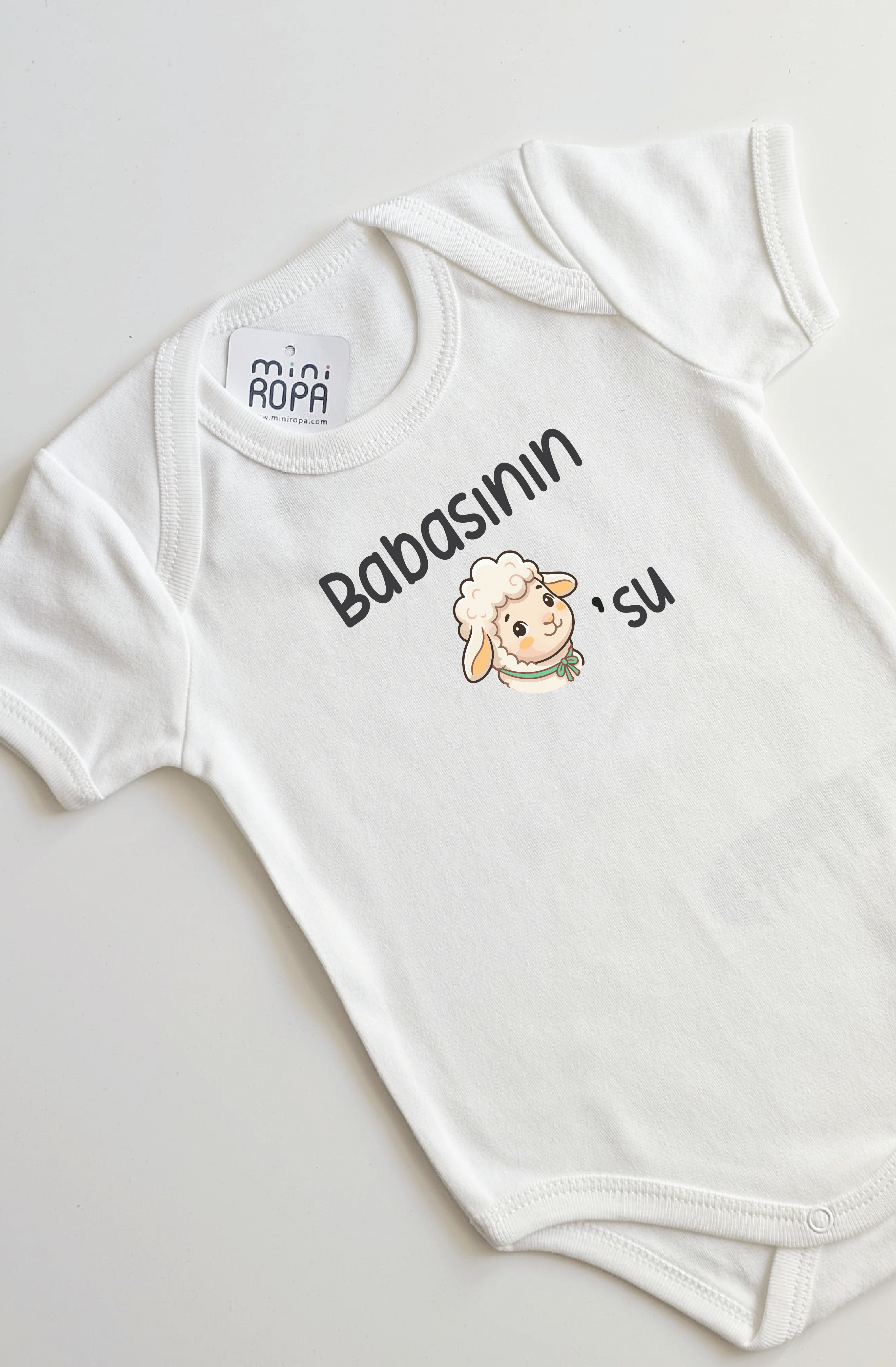 Babasının Kuzusu Yazılı Bebek Body Baba Yazılı Zıbın