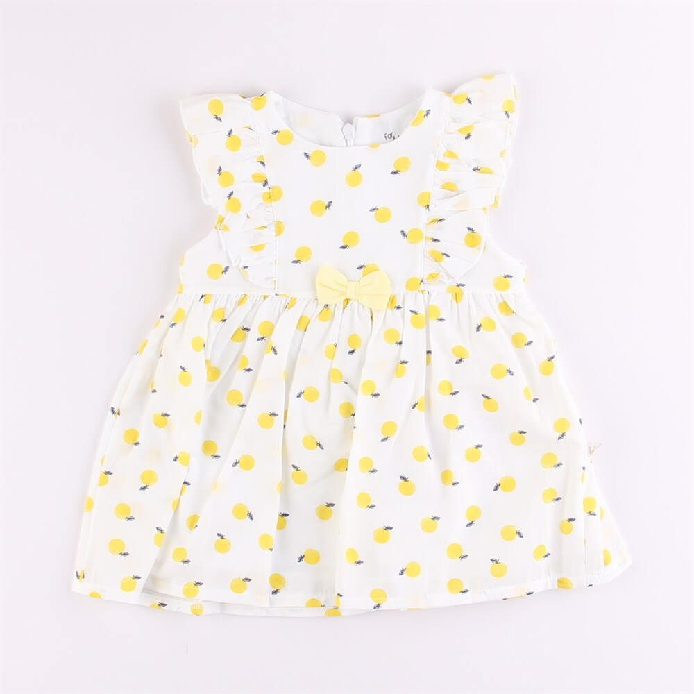 Love Limon Desenli Elbise Aynı Gün Kargo Miniropa'da