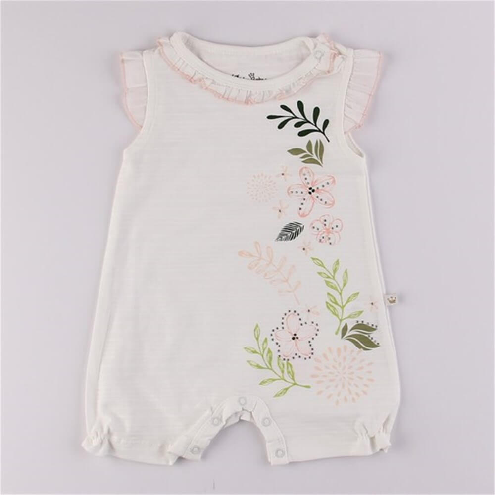 Maya Baskılı Barbatöz Kız Yazlık Tulum