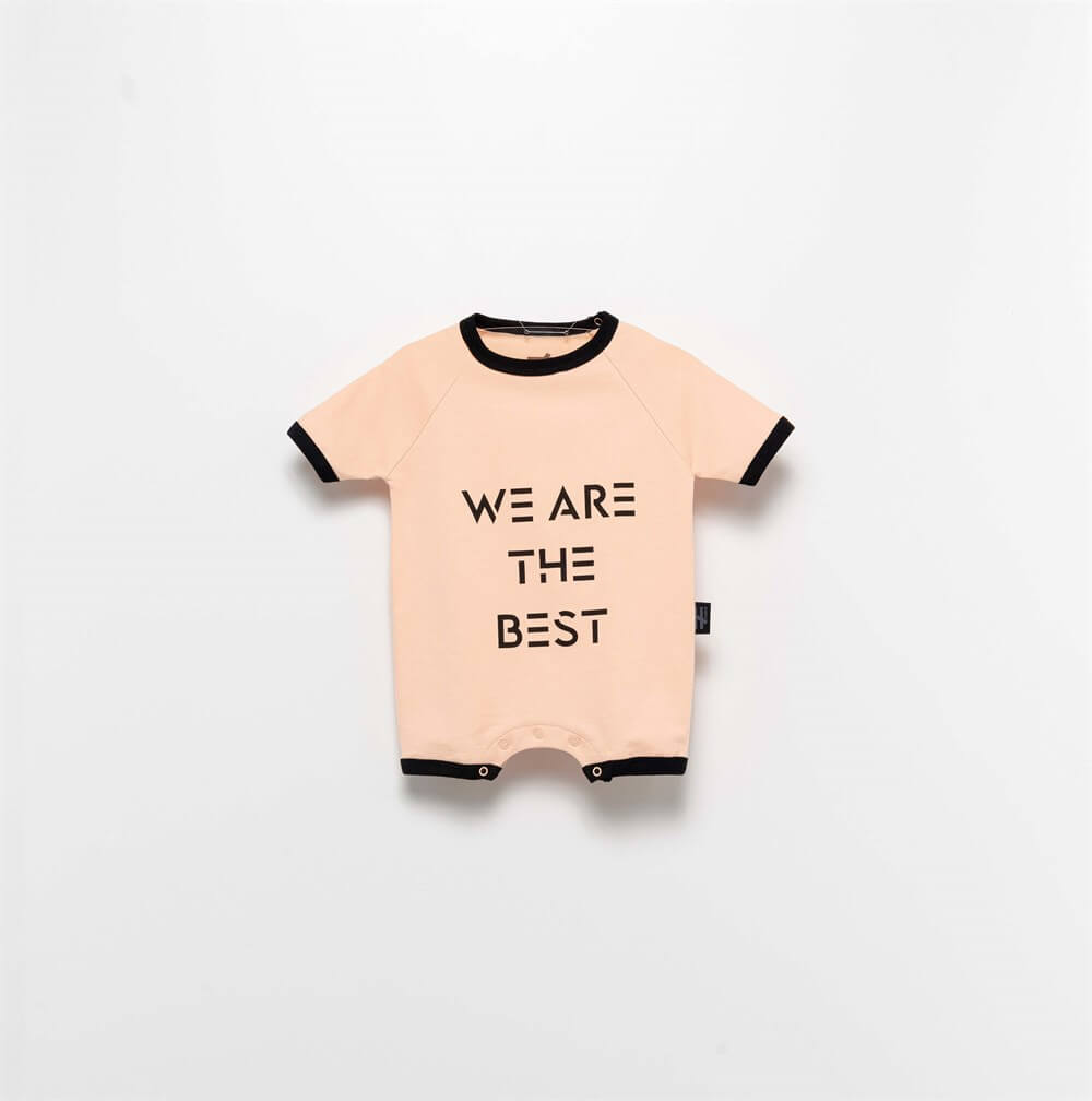 Moinoi Somon We Are The Best Yazlık Kısa Bebek Tulum Miniropa