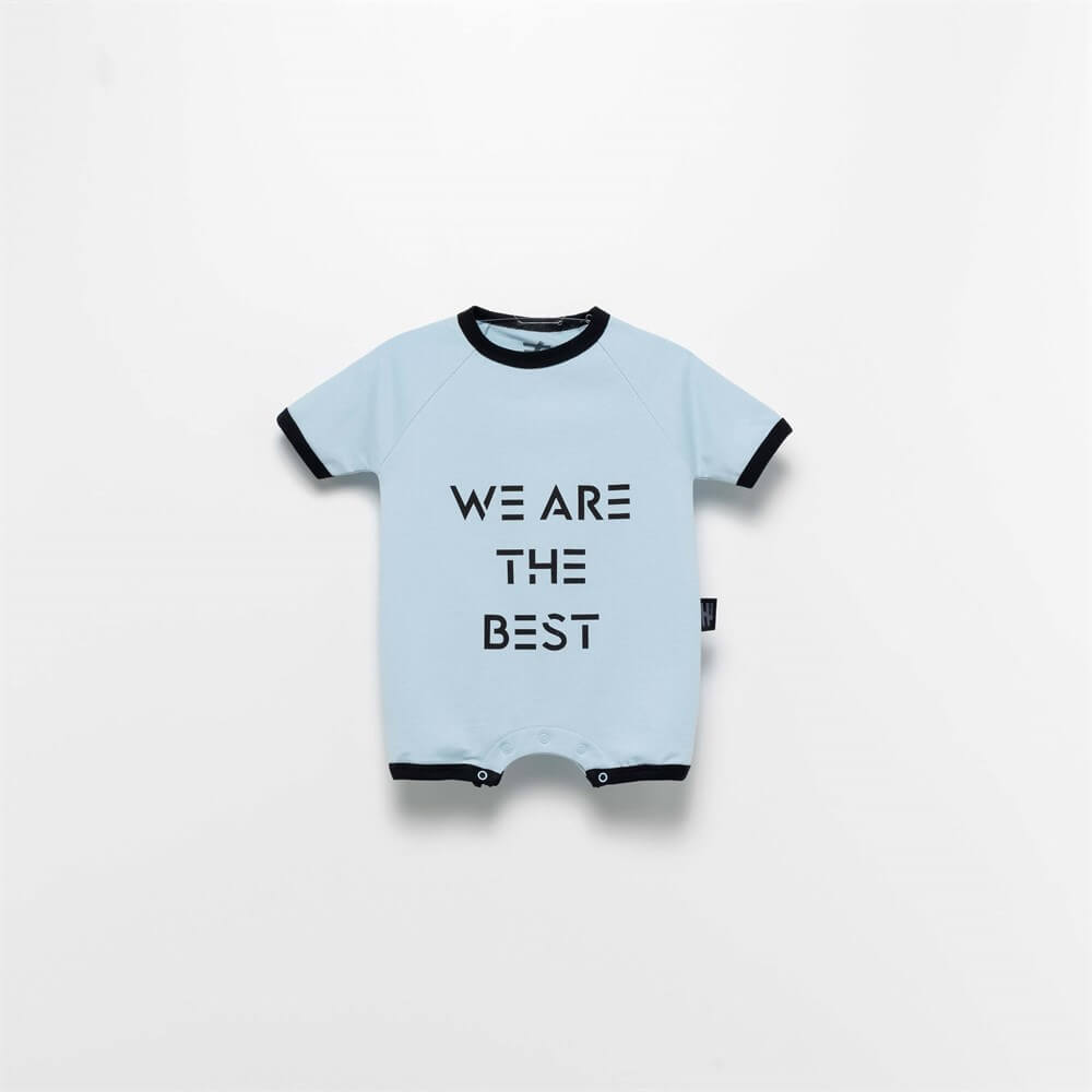 Moinoi We Are The Best Yazlık Kısa Bebek Tulum Miniropa