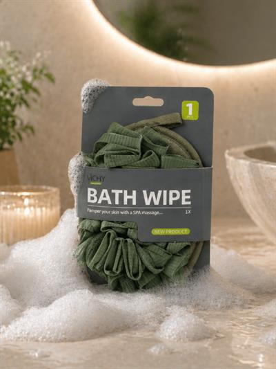 Banyo Lif Süngeri Body Scrubber Köpük Artırıcı Duş Lifi Vücut Temizleme  VCHY-7002 YEŞİL