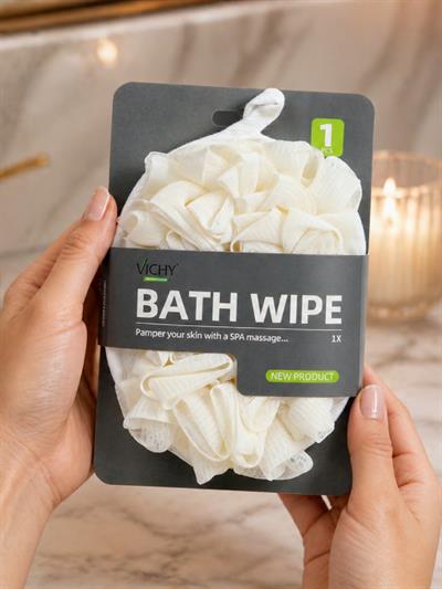 Banyo Lif Süngeri Body Scrubber Köpük Artırıcı Duş Lifi Vücut Temizleme VCHY-7002 KREM