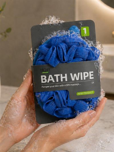 Banyo Lif Süngeri Body Scrubber Köpük Artırıcı Duş Lifi Vücut Temizleme  VCHY-7002 MAVİ
