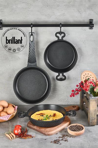 BRİLLANT 3lü SET SİNİSTRA ASKELLA 18-20cm SAHAN 24cm TAVA 