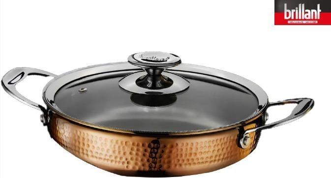 BRİLLANT 3 PLY TENCERE CLK-TN-5980 ANDROMEDA COPPER BASIK 26cm