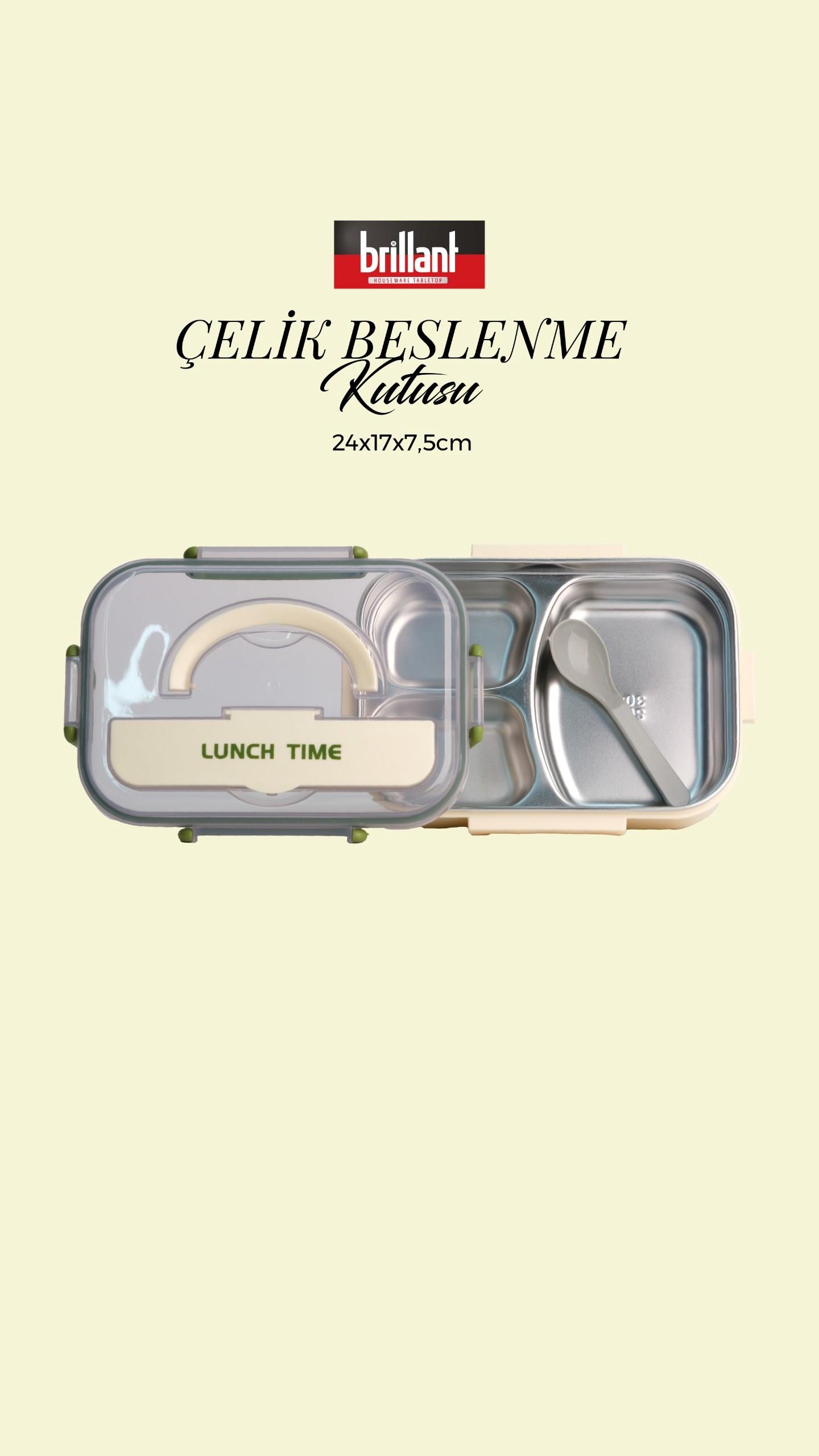 BRİLLANT Lunch Time 4 Bölmeli Lunch Box BR-6666 24x17x7,5cm