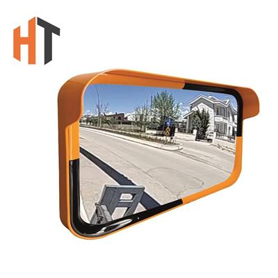 Trafik Güvenlik Aynası 40 x 60 cm Sarı-Siyah, Tümsek Ayna, Otopark Aynası