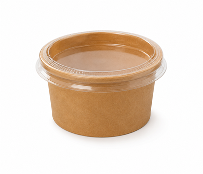 Sos Kabı 2 Oz  Kraft Ayrı Kapaklı