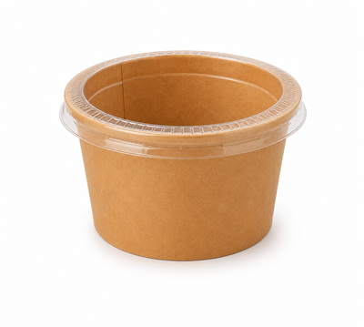 Sos Kabı 3 Oz  Kraft Ayrı Kapaklı