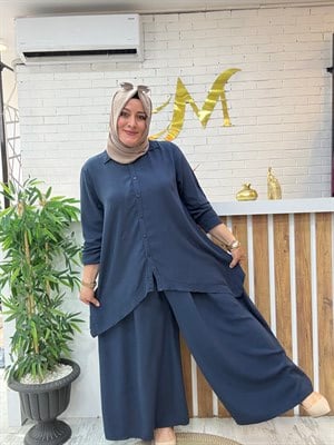 ASİMETRİK TENSEL PANTOLONLU OSAKA TAKIM