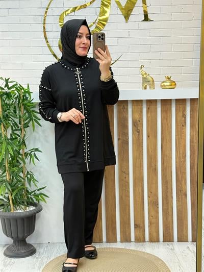 ÇAKMA İNCİ DETAYLI OYSHO TAKIM
