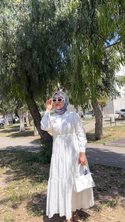 FİSTOLU BRODE ELBİSE