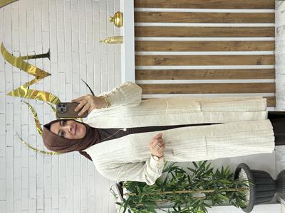 ÖNDEN CEPLİ FİTİLLİ TRİKO HIRKA