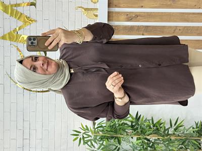 SEYYAR FULARLI TENSEL KUPRA GÖMLEK