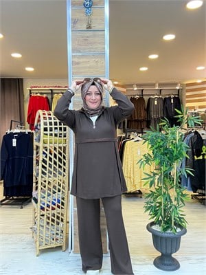 SPOR ŞIK KAPÜŞONLU TAKIM