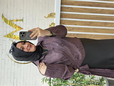 YANDAN BAĞLAMALI SATEN BLUZ