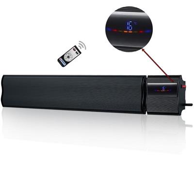 Mira Infra-Nano Işıksız Elektrikli Radyant Isıtıcı, Elektrikli, 2400W, 150cm, Siyah
