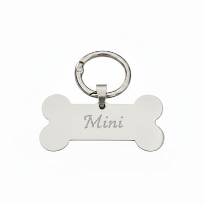 Premium Çelik Kemik Köpek Künyesi Kişiye Özel İsimlik Kemik