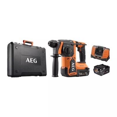 AEG BBH 18BL2-502C Şarjlı Kırıcı Delici Matkap Kömürsüz SDS Plus 18V 5 Ah