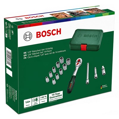 BOSCH 1600A02BY0 1/4 Altı Köşe Lokma Takımı 14 Parça