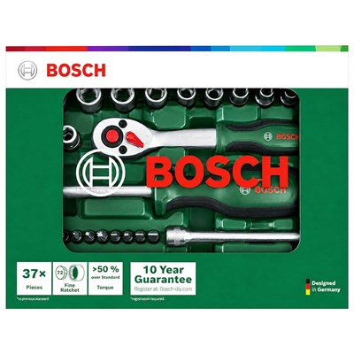 BOSCH 1/4 Altı Köşe Lokma Takımı 37 Parça