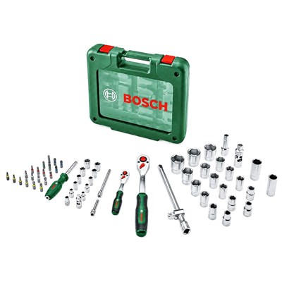 BOSCH 1/4 Ve 1/2 Altı Köşe Lokma Takımı 60 Parça