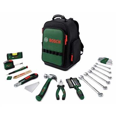 BOSCH 1600A02ZA1 1600A02ZA1 Dolu Takım Çantası Sırt Tipi - El Aleti Seti Profesyonel 60 Parça