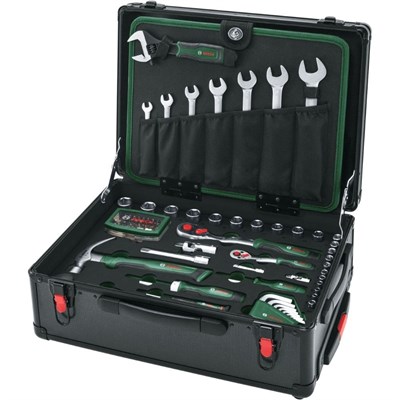 BOSCH 1600A02ZB4 Tekerlekli Dolu Takım Çantası - El Aleti Seti Profesyonel 119 Parça