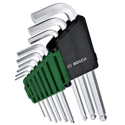 BOSCH 1600A032V1 Allen Anahtar Takımı Hex 9 Parça