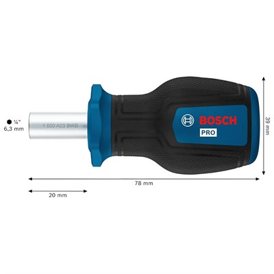 BOSCH 1600A039PV Bits Tutucu Çok Amaçlı Topaç Tornavida Pro