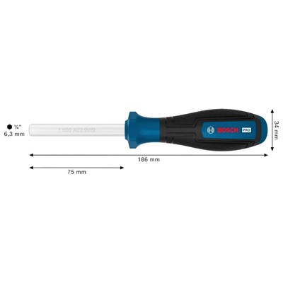 BOSCH 1600A039PS Bits Tutucu Çok Amaçlı Tornavida Pro