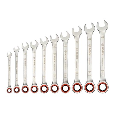 BOSCH 1600A02AU0 Cırcır Kombine Anahtar Takımı 10 Parça