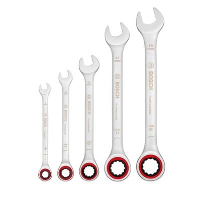 BOSCH 1600A02Z3D Cırcır Kombine Anahtar Takımı 5 Parça