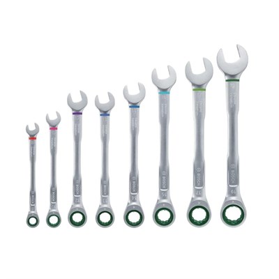 BOSCH 1600A027PS Cırcır Kombine Anahtar Takımı 8 Parça