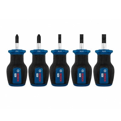 BOSCH 1600A03HU6 Düz ve Yıldız Uçlu Topaç Tornavida Takımı Pro PZ/SL 5 Parça