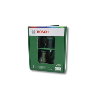 BOSCH 1600A032UJ Düz ve Yıldız Uçlu Topaç Tornavida Takımı 4 Parça