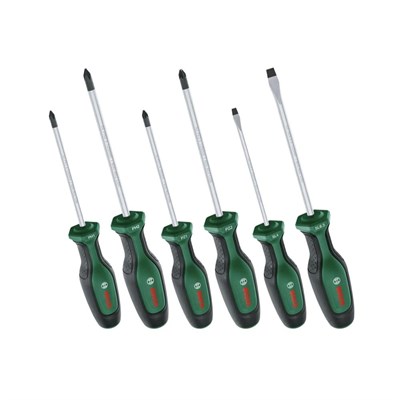 BOSCH 1600A02BX7 Düz ve Yıldız Uçlu Tornavida Takımı 6 Parça