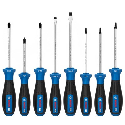 BOSCH Düz Yıldız Ve Torx Uçlu Tornavida Takımı 8 Parça