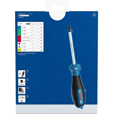 BOSCH Düz Yıldız Ve Torx Uçlu Tornavida Takımı 8 Parça