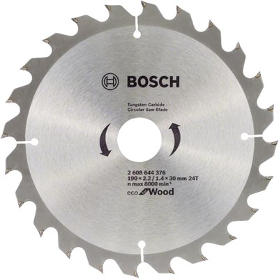 BOSCH 2608644376 Ecow 24 Diş Daire Testere Bıçağı 190 x 30 mm