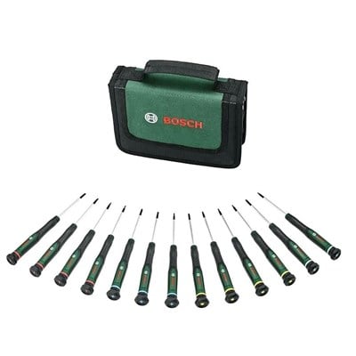 BOSCH 1600A02Z9N Elektronikçi Tip Klemens Tornavida Takımı 13 Parça